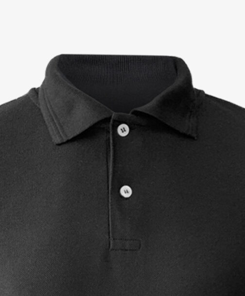 camisa polo preta gola